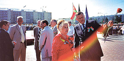  Т. Числова в составе делегации на белорусской земле 