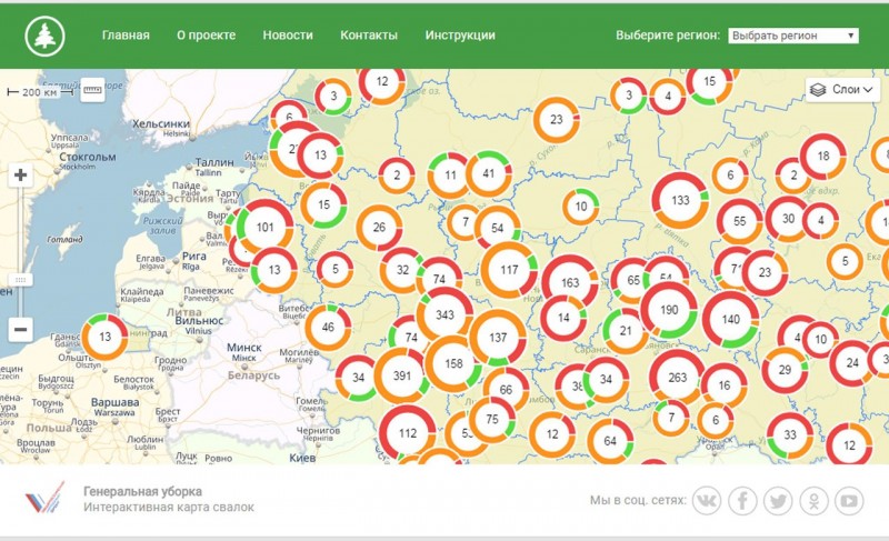 Карта свалок мира