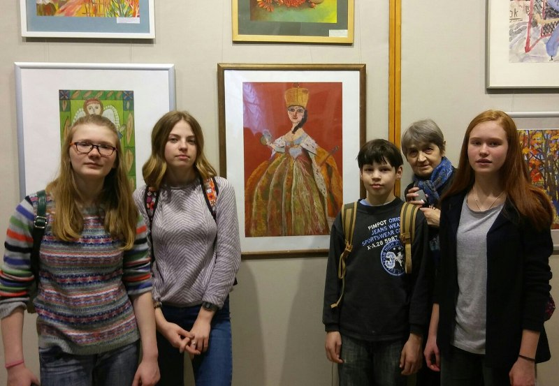 Работы юных художников из Соснового Бора выставлены в Академии художеств