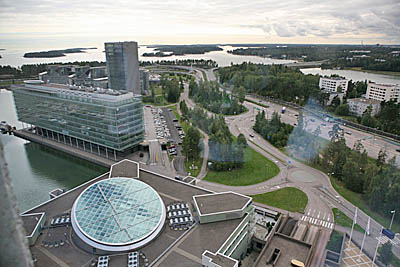  Вид из окна здания концерна «Фортум» (Фото Юрия Шестернина)