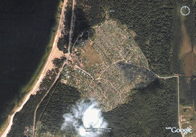 Липовские огороды. (Фото из космоса, Google Earth)