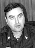 Е. Меркулов, начальник сосновоборского отделения ГИБДД. Фото Юрия Шестерина