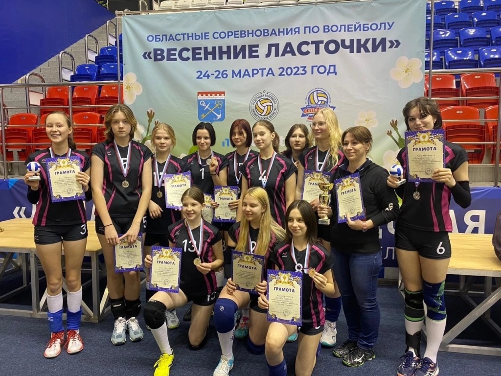 Юные волейболистки из Соснового Бора стали серебряными призерами турнира «Весенние ласточки»