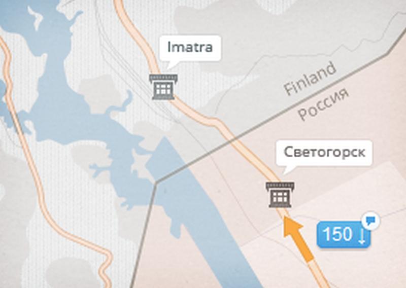 Гигантская пробка образовалась в Светогорске перед границей