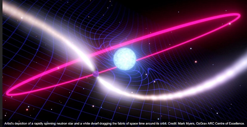 Зафиксирован «звездный танец» искривления пространства-времени
