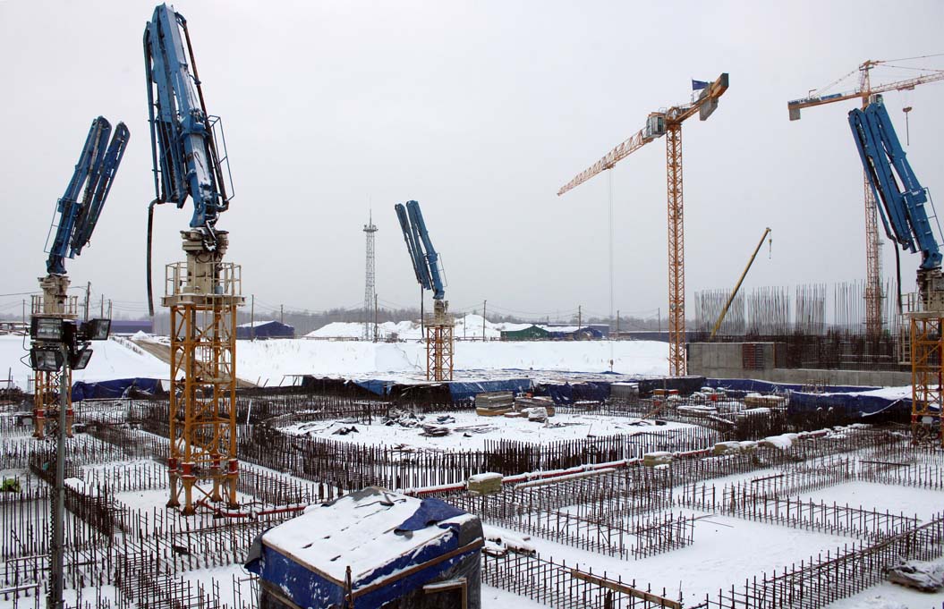 На возведение первого яруса над фундаментом реактора уйдет 3000 тонн арматуры / Фото: Сергей Новокшонов