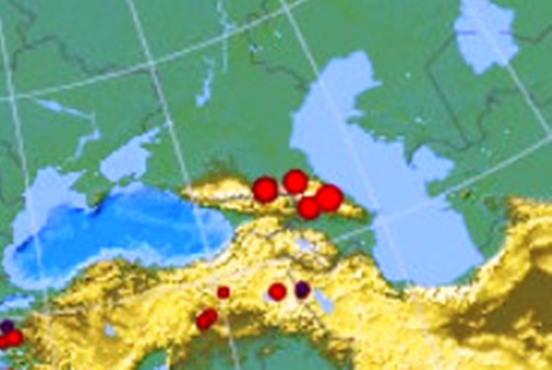 На Кавказе произошла серия землетрясений