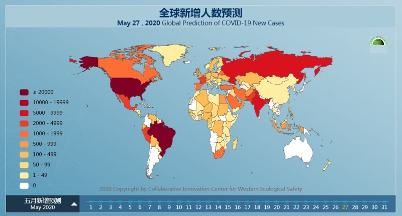 Китайские ученые разработали прогнозную карту по коронавирусу