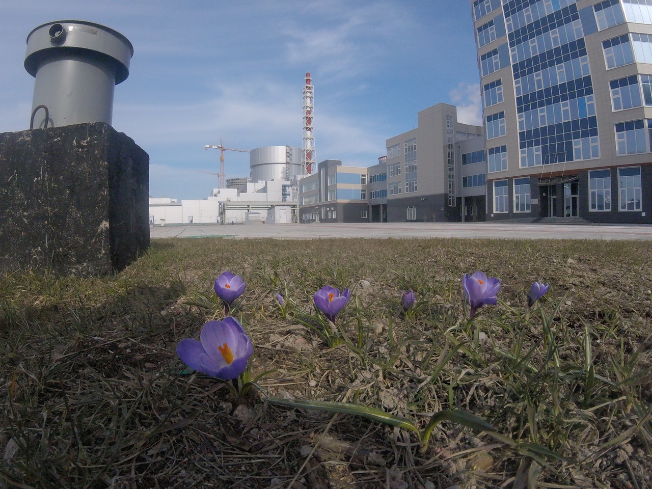Внутреннюю оболочку здания реактора нового энергоблока ЛАЭС покрыли специальным составом