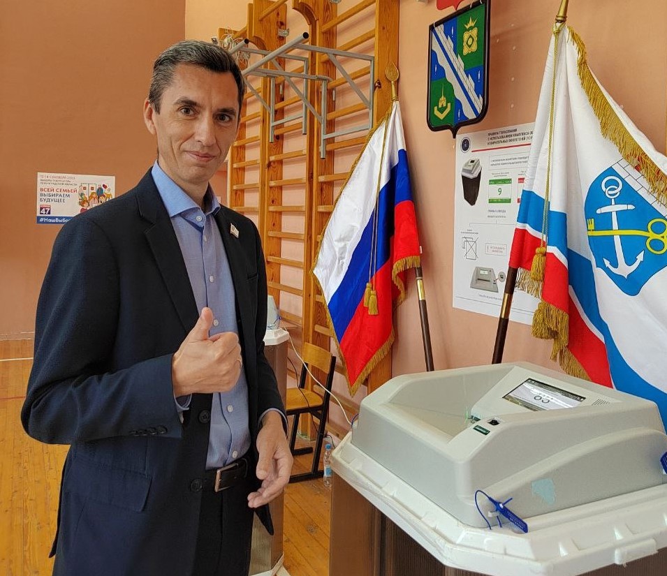 Председатель сосновоборского совета депутатов Алексей Афанасьев: «Голосуйте за успешное будущее!»