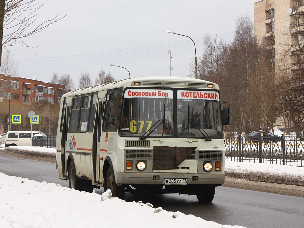 Автобус № 677 «Сосновый Бор — поселок Котельский» будет останавливаться в Лужках