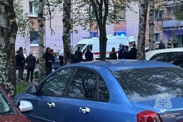 Три человека пострадали в результате пожара в Сосновом Бору. Один из них выпрыгнул из окна
