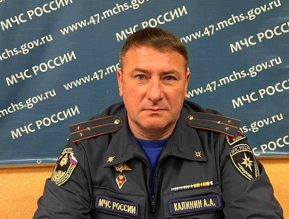 Новым руководителем Сосновоборского пожарно-спасательного гарнизона назначен Андрей Калинин