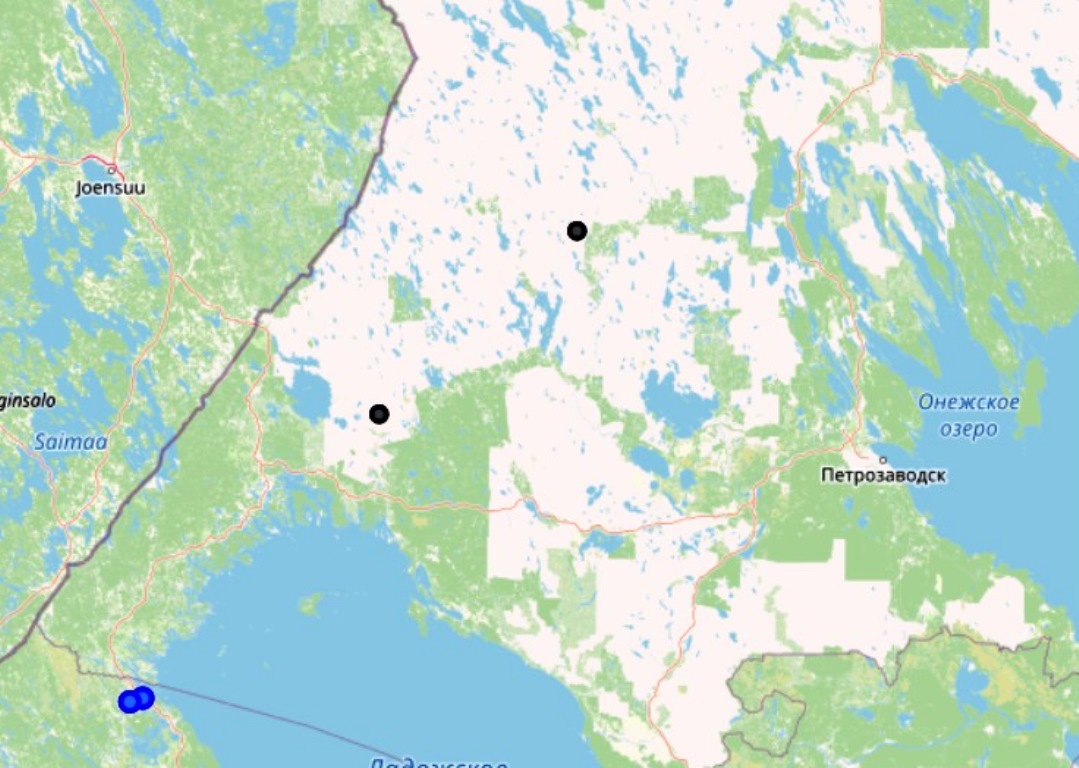 В Карелии к северу от Ладоги произошло 2 сейсмособытия