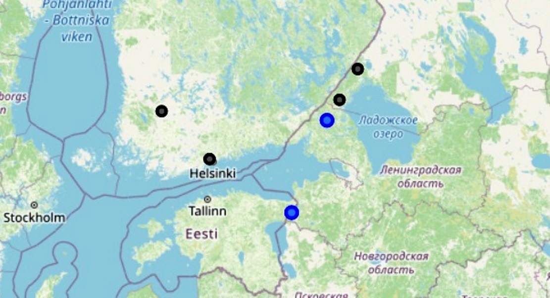 Севернее Ладожского озера зарегистрировано два сейсмособытия