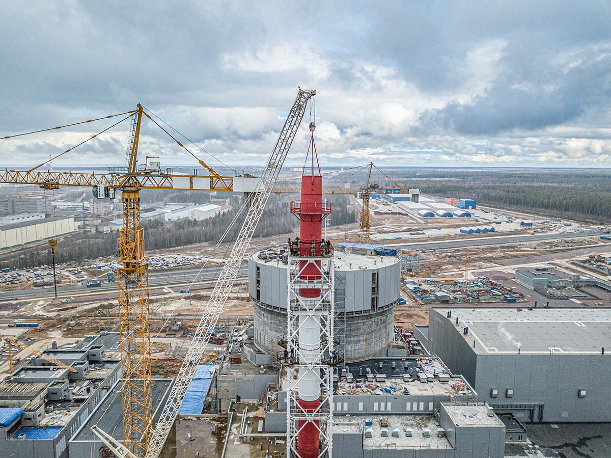 продолжается строительство замещающих мощностей Ленинградской АЭС