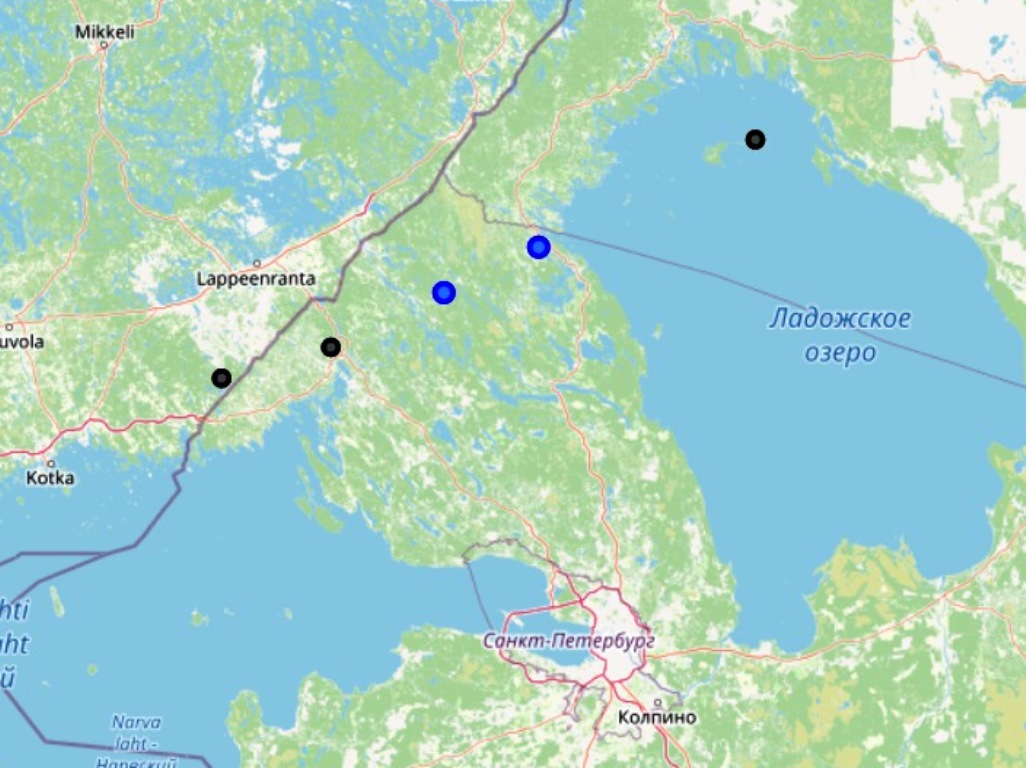 Странная сейсмоактивность на одной прямой зафиксирована в Ленобласти, Карелии и Финляндии