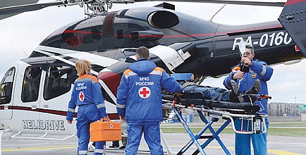 Срочных больных доставят в больницу вертолетом