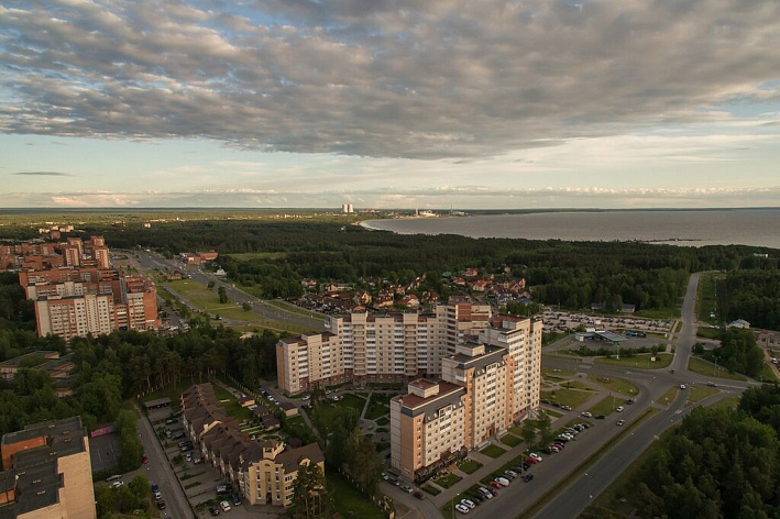 От улицы 50 лет Октября до Парковой. Продолжается благоустройство в разных точках Соснового Бора