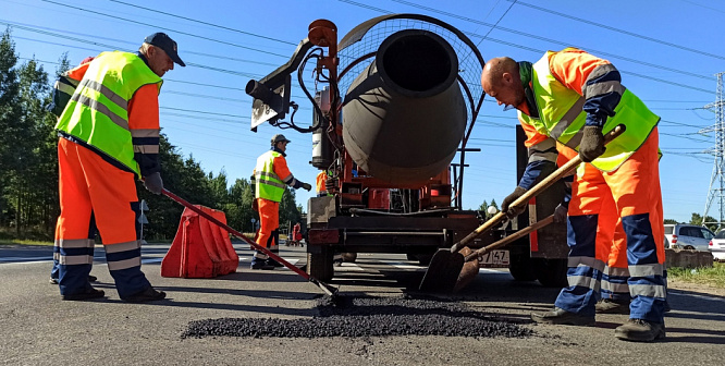 В Сосновом Бору утвержден график ямочного ремонта дорог на 6-10 апреля