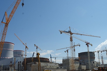 Строительство ЛАЭС: установлен еще один элемент шахты реактора № 2