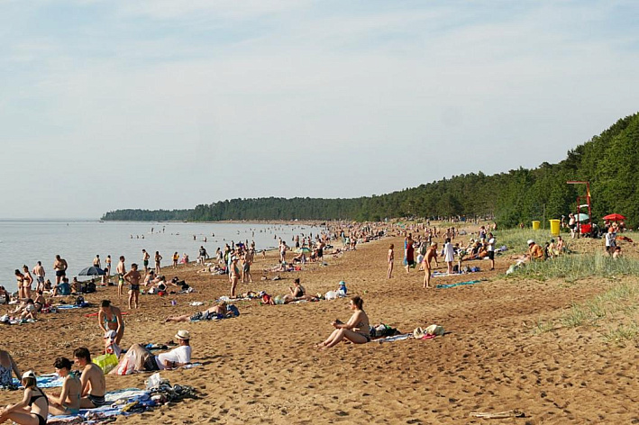 Вода на городских пляжах в Сосновом Бору годится для купания, но не в карьерах