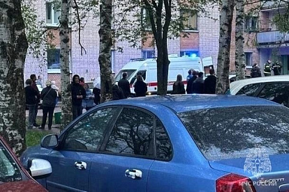 Три человека пострадали в результате пожара в Сосновом Бору. Один из них выпрыгнул из окна