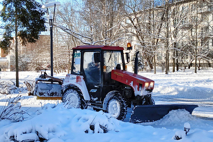 Очистка от мусора, снега и наледи в Сосновом Бору идёт по плану, а подброшенных строительных отходов — по факту 