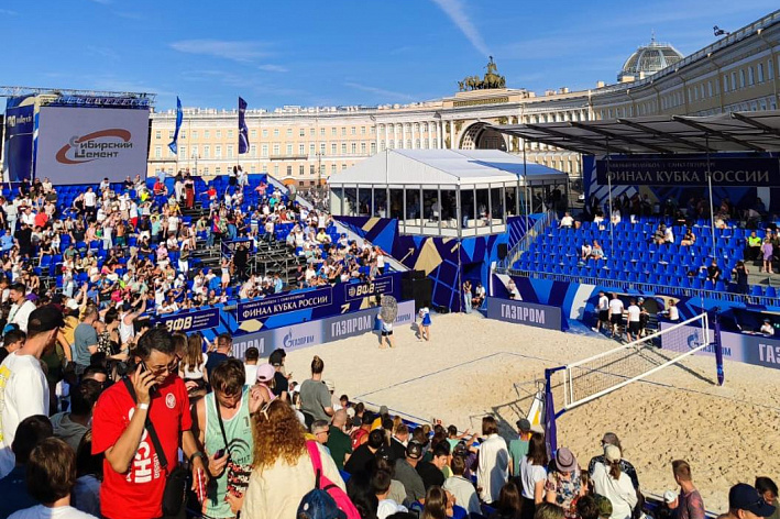 Сосновоборцы участвовали в Кубке России по волейболу на песке