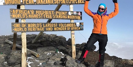 На вершине Килиманджаро. Как уроки географиии в школе № 9  привили любовь к большим и настоящим  путешествиям