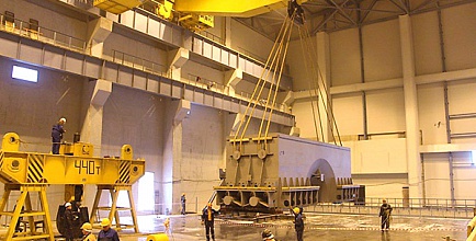 На первом энергоблоке  Ленинград­ской АЭС‑2 начались  работы по монтажу паровой турбины