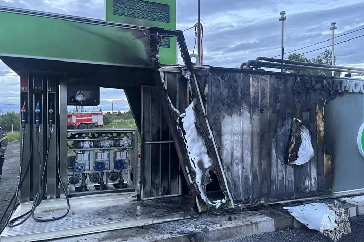 Два пожара на АЗС и одно возгорание в СНТ зафиксировали за сутки вблизи Соснового Бора