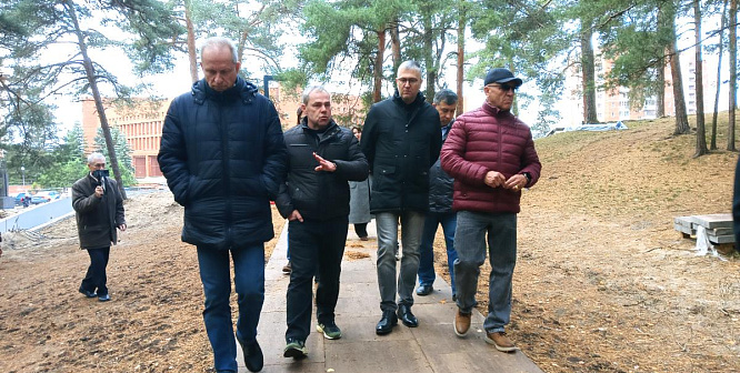 Глава Соснового Бора потребовал ускорить ход работ в парке «Белые пески»